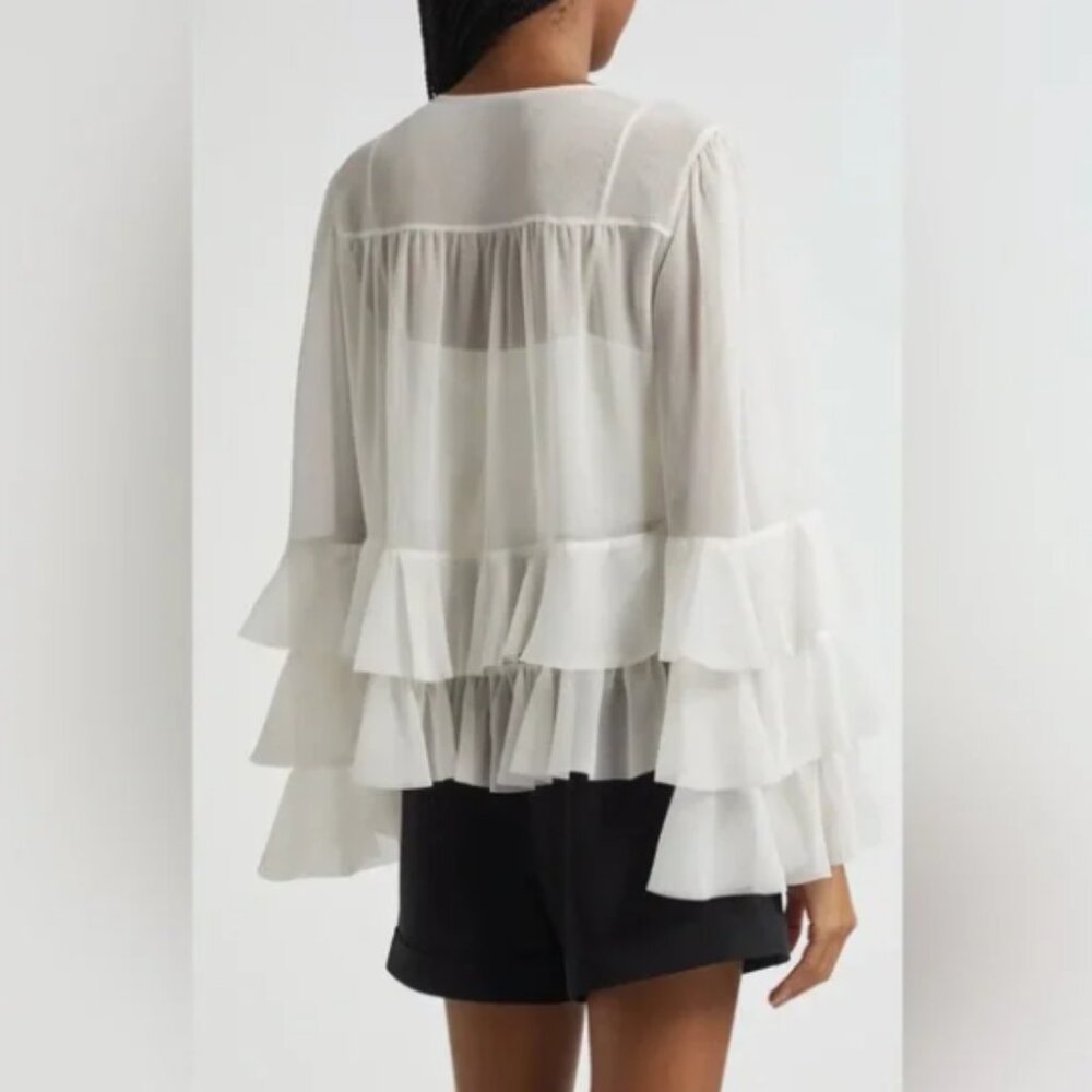 Cinq á Sept Steffina Layered Ruffle Top - Picture 3 of 9